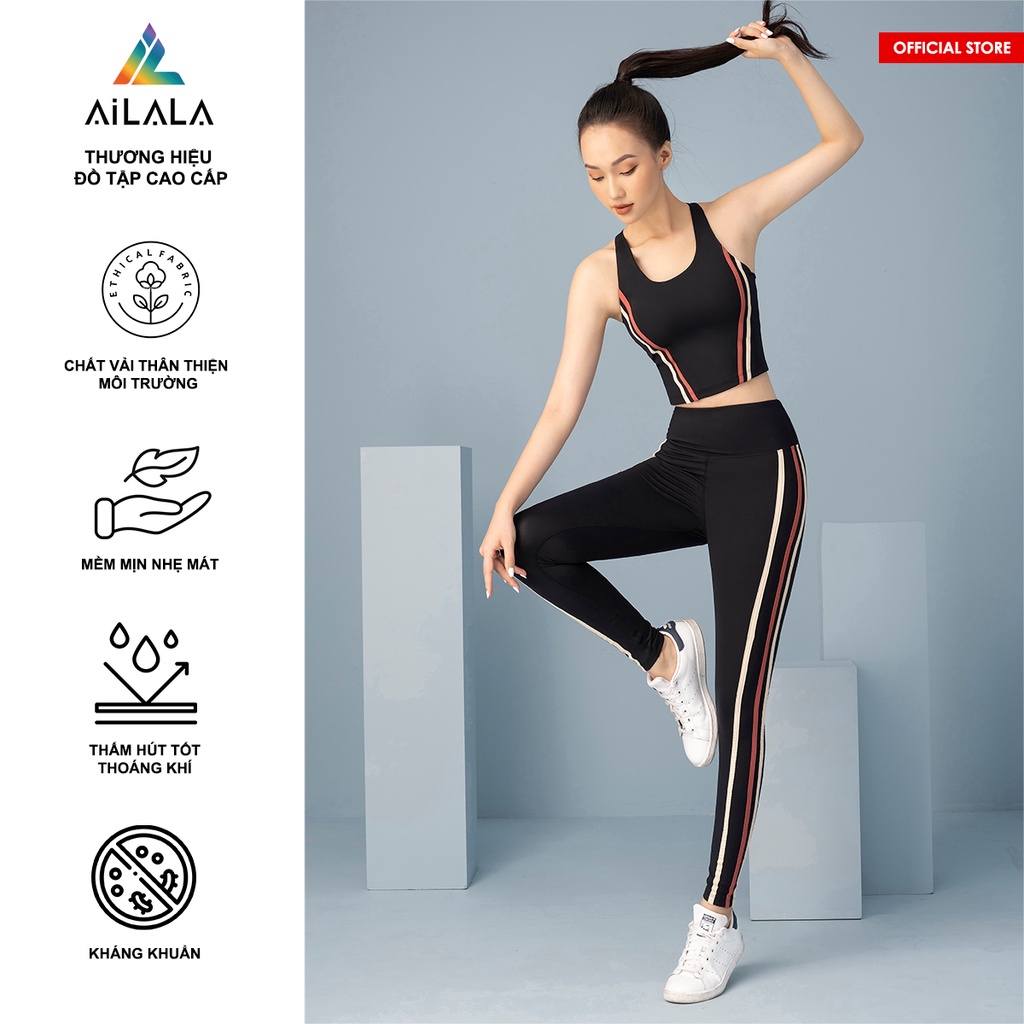 Bộ quần áo thể thao nữ AiLALA LUX01, phù hợp Yoga Gym Pilates, chất lượng cao cấp