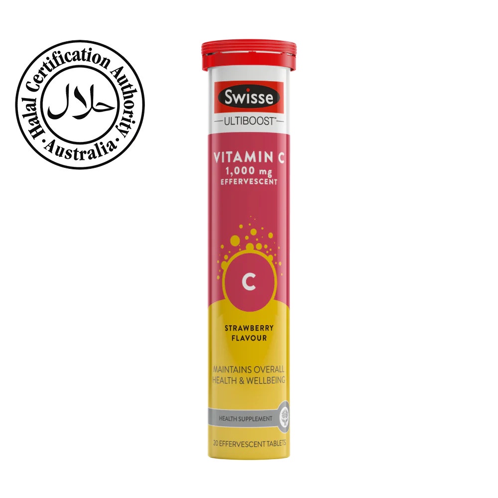 Viên Sủi Bổ Sung Vitamin C Giúp Tăng Cường Hệ Miễn Dịch Swisse High Strength Vitamin C 1000mg