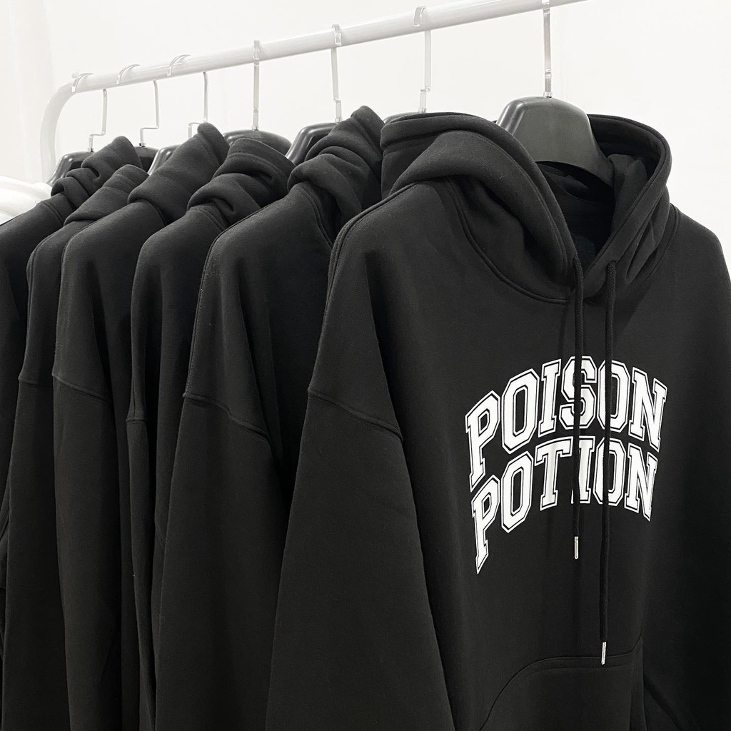 POISONPOTION Áo Hoodie Oldschool (nỉ bông)