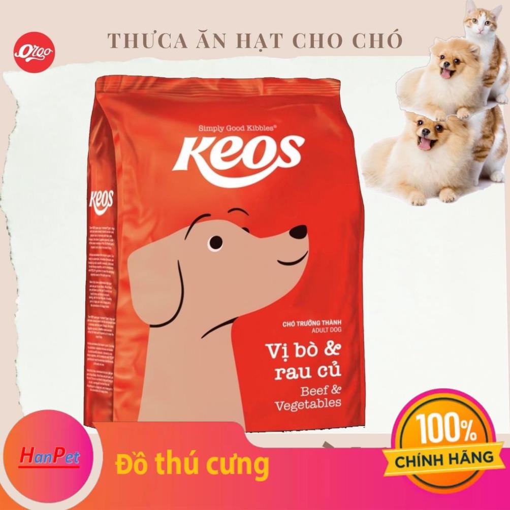 HCM-Gói 400gr -Thức ăn dạng hạt KEOS (dành cho chó trên 1 năm tuổi) ( 2loại)