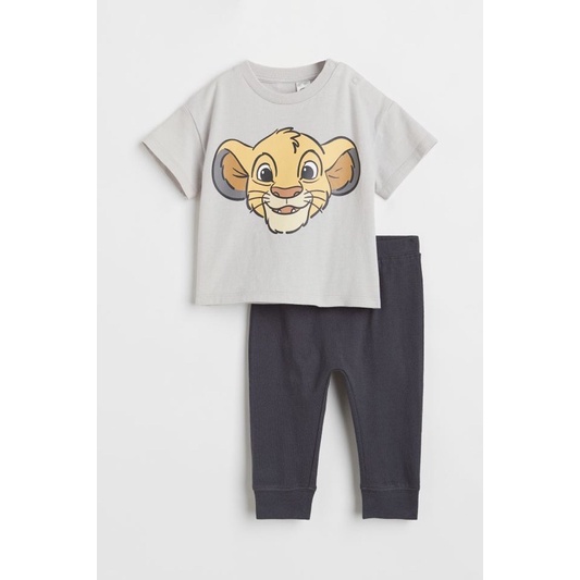 Bộ Cotton bé trai | Săn sale Hm spain sz 6/9m đến 3/4y