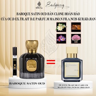 Nước hoa Dubai Baroque Satin Oud 100ml bản Clone xuất sắc của Maisan, nước hoa nam mùi hương cổ điển, thanh lịch