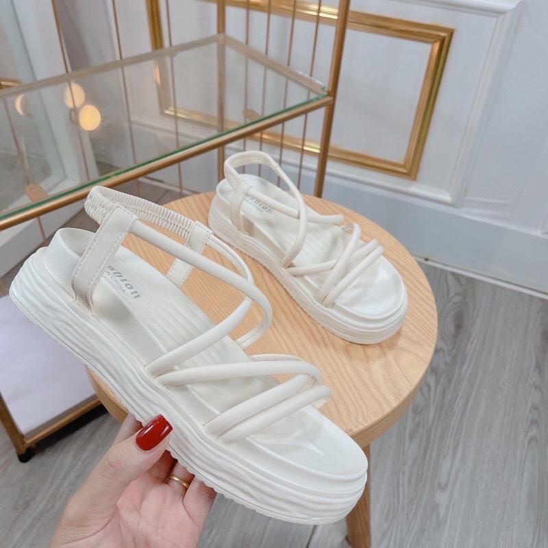 [Ảnh thật] MÃ A69 GIÀY SANDAL ĐẾ BẰNG NỮ DÁNG CHIẾN BINH ĐẾ CAO ÊM CHÂN HÀNG QC CHẤT ĐẸP FULLBOX