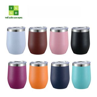 Cốc giữ nhiệt mini, ly giữ nhiệt inox 304 cao cấp, cốc trứng để bàn chống tràn, ly uống cafe đựng nước lạnh, nóng