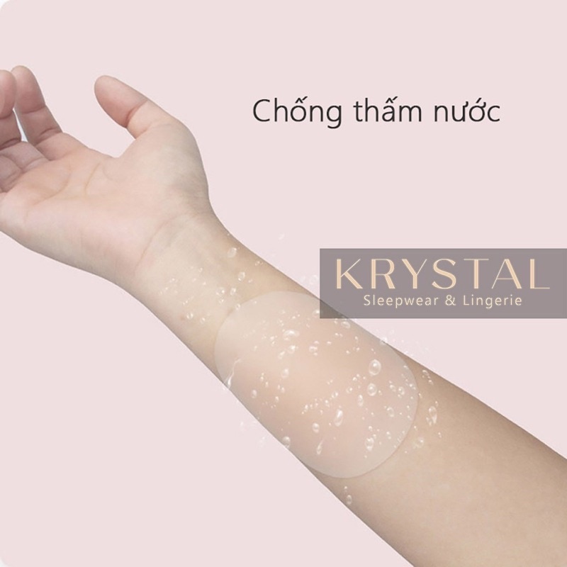 Miếng dán ngực nhiệt tự thân tàng hình không keo KRYSTAL KPK02 x2