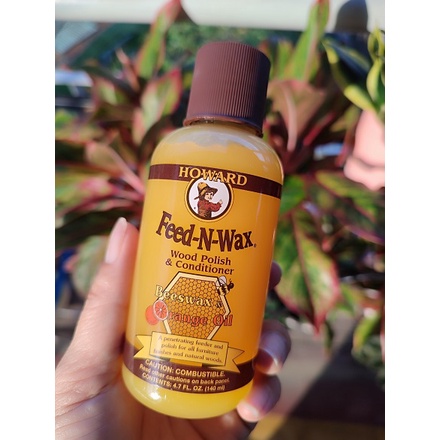 Kem làm bóng và dưỡng ẩm cho đồ gỗ nội ngoại thất Feed-N-Wax Wood Polish & Conditioner 140m