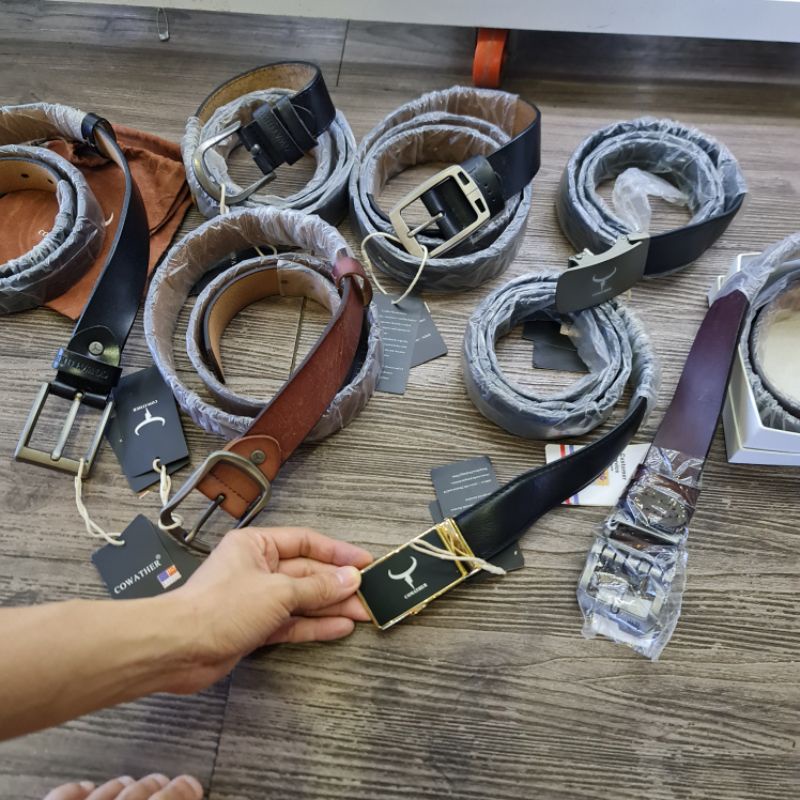 Thắt lưng da nam Cowather chính hãng Mỹ