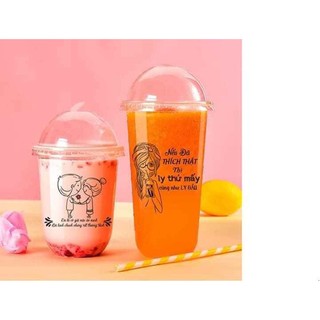 50 ly PP ĐÁY BẦU trà sữa (500ml / 700ml)