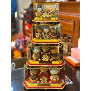 Hộp ngũ cốc phong thuỷ 5 loại đậu, ngũ cốc thần tài may mắn, hũ gạo thần tài phong thủy