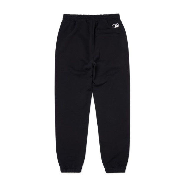 [CHÍNH HÃNG] Quần thể thao JOGGER MLB LOGO NY in nổi Trắng màu Đen - Code: 3APTL0114-50BKS