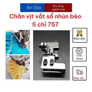 Chân vịt nhún bèo vắt sổ 5 chỉ 757 đẹp
