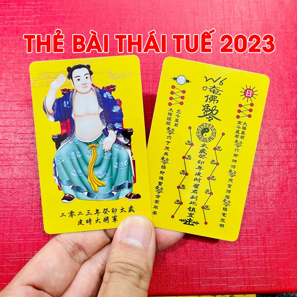 KIM BÀI THÁI TUẾ 2023 CHO 5 TUỔI TÝ - NGỌ - DẬU- MÃO- THÌN [THẺ NHỰA VÀNG]