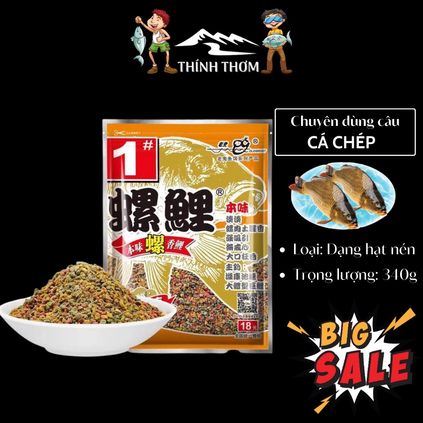 Mồi câu cá chép Lão Quỷ số 1 [ SIÊU NHẠY ️] Mồi câu cá chép, trắm,trôi 4 mùa thương hiệu Lão Quỷ