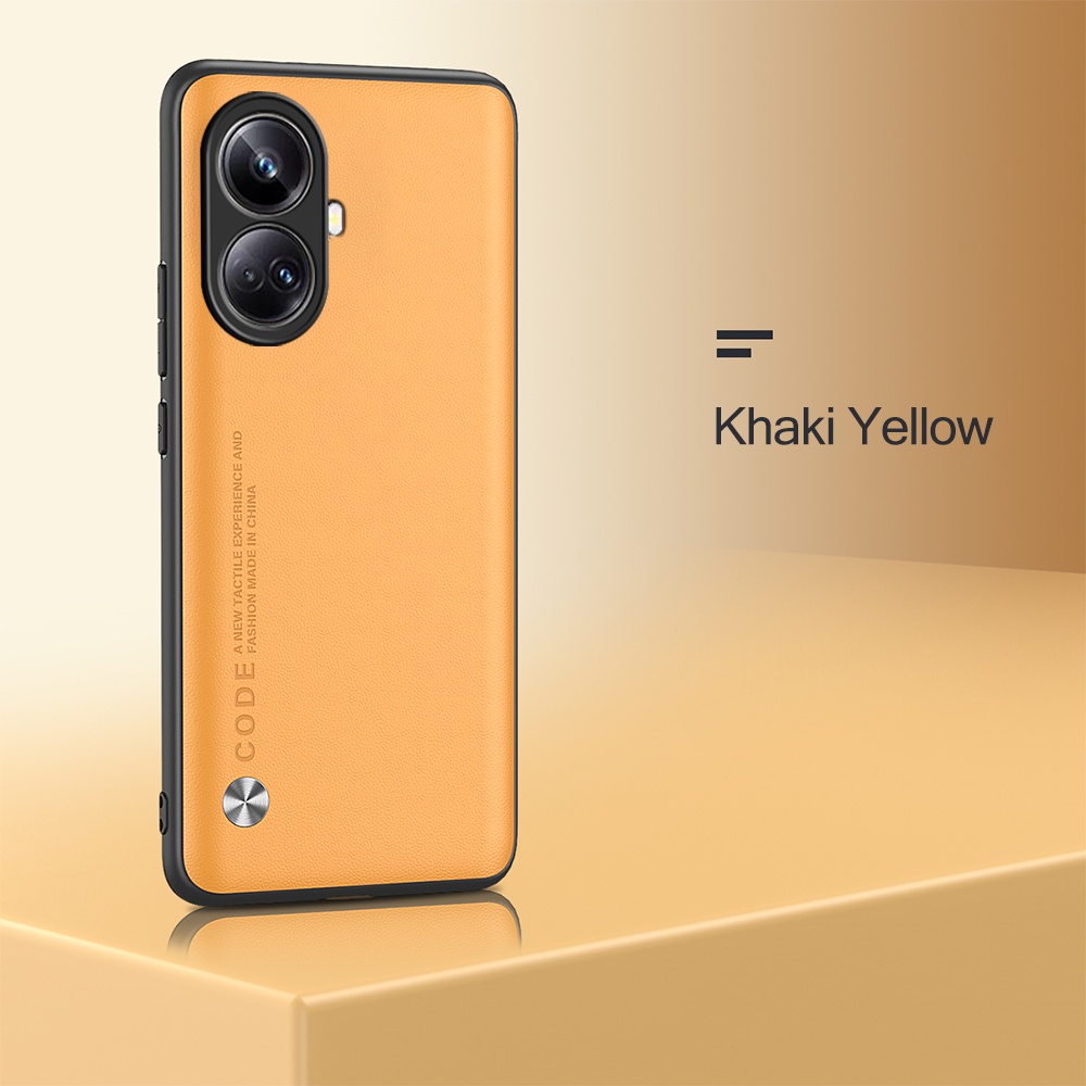 Ốp Điện Thoại Da Silicon Màu Trơn Sang Trọng Cho Realme 10 Pro Plus 5G Fundas Realmy 10Pro 10 Pro +