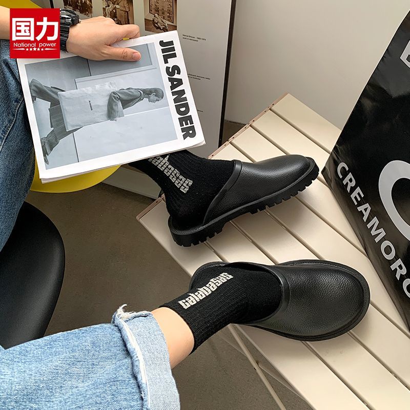 Giày Lười Cao Su Chống Trượt Chống Thấm Nước Thời Trang Dành Cho Nam Và Nữ