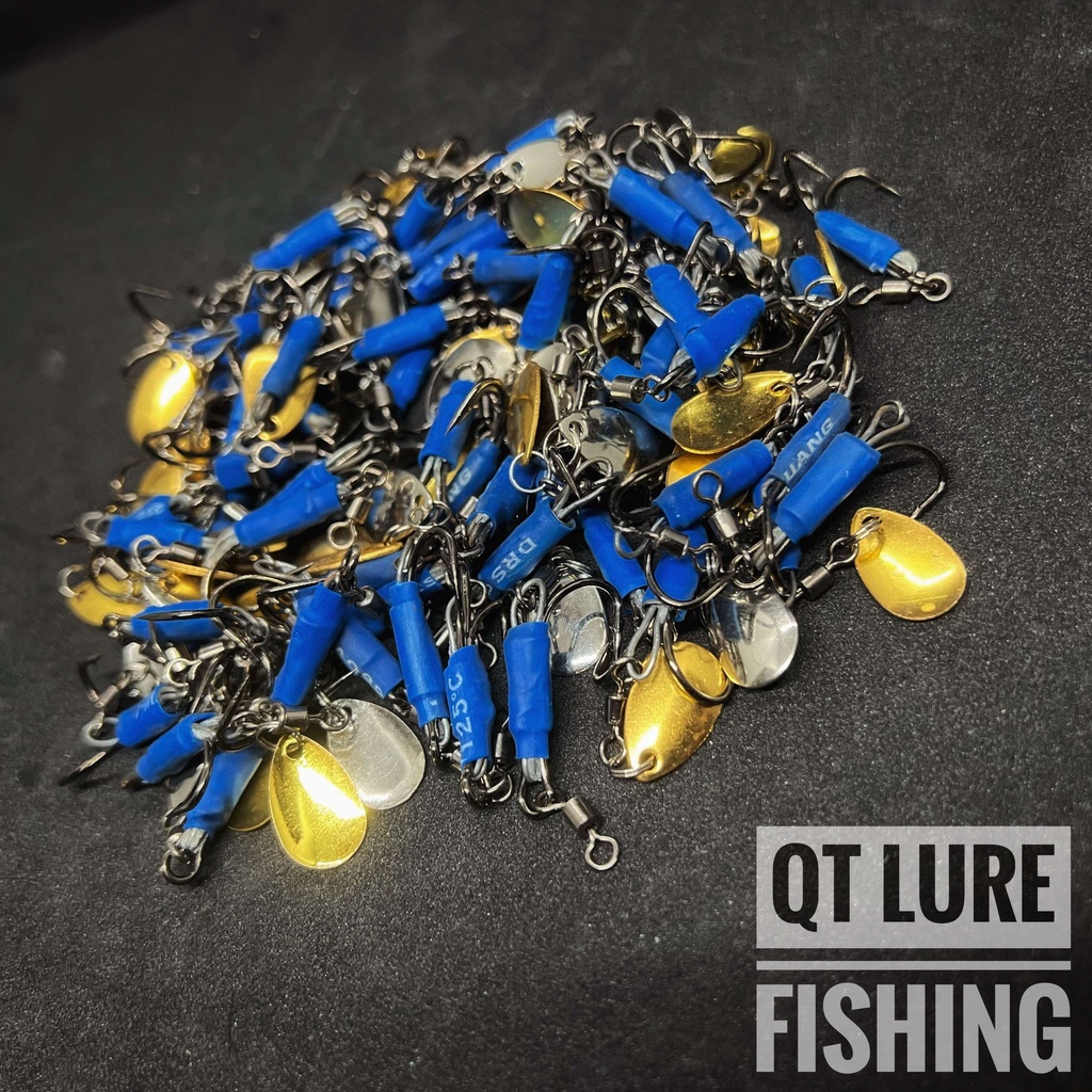 Bộ lưỡi nhái hơi full bộ cả chì, thìa và lưỡi - QT LURE FISHING