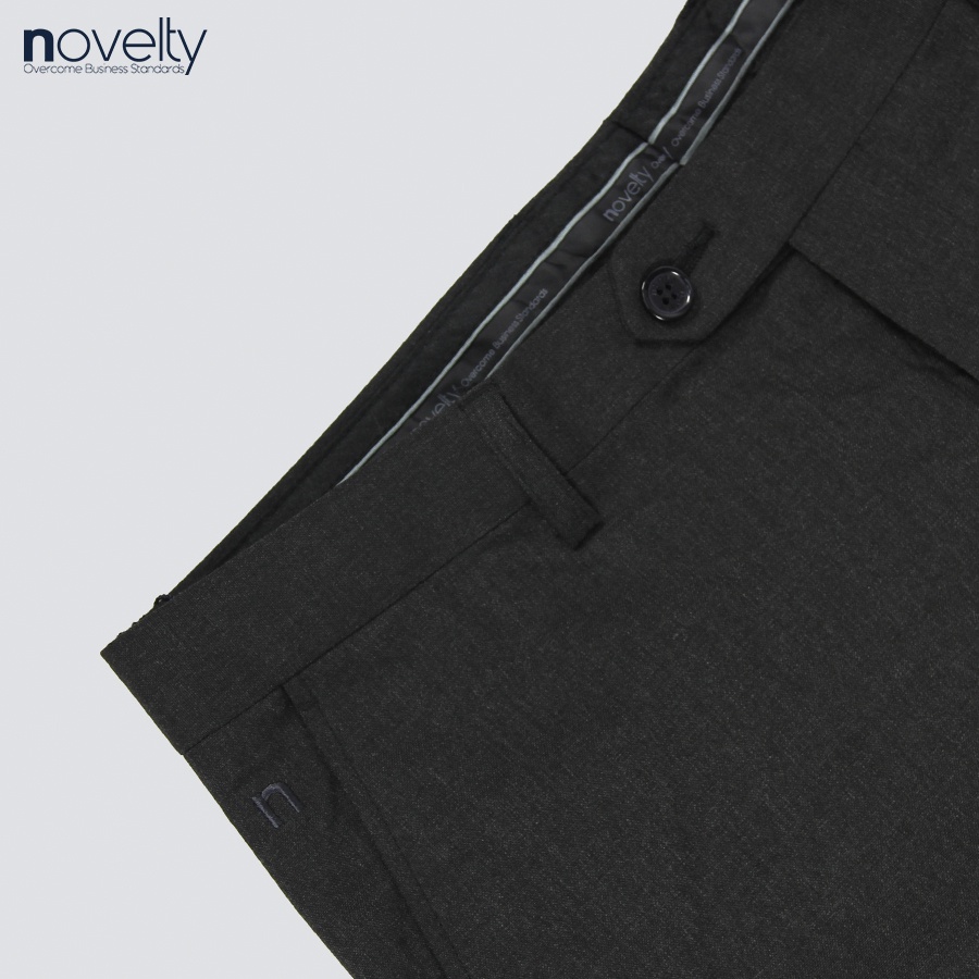 Quần tây nam Novelty 0Ply Regular fit màu xám đậm NQTMMDMPRR2209950
