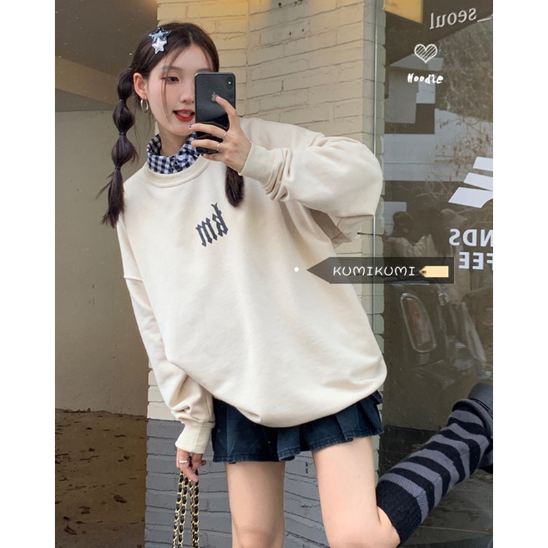 NRVP Áo Thun Nữ Dài Tay 100% Cotton Phong Cách Hàn Quốc Thời Trang Mới 2023