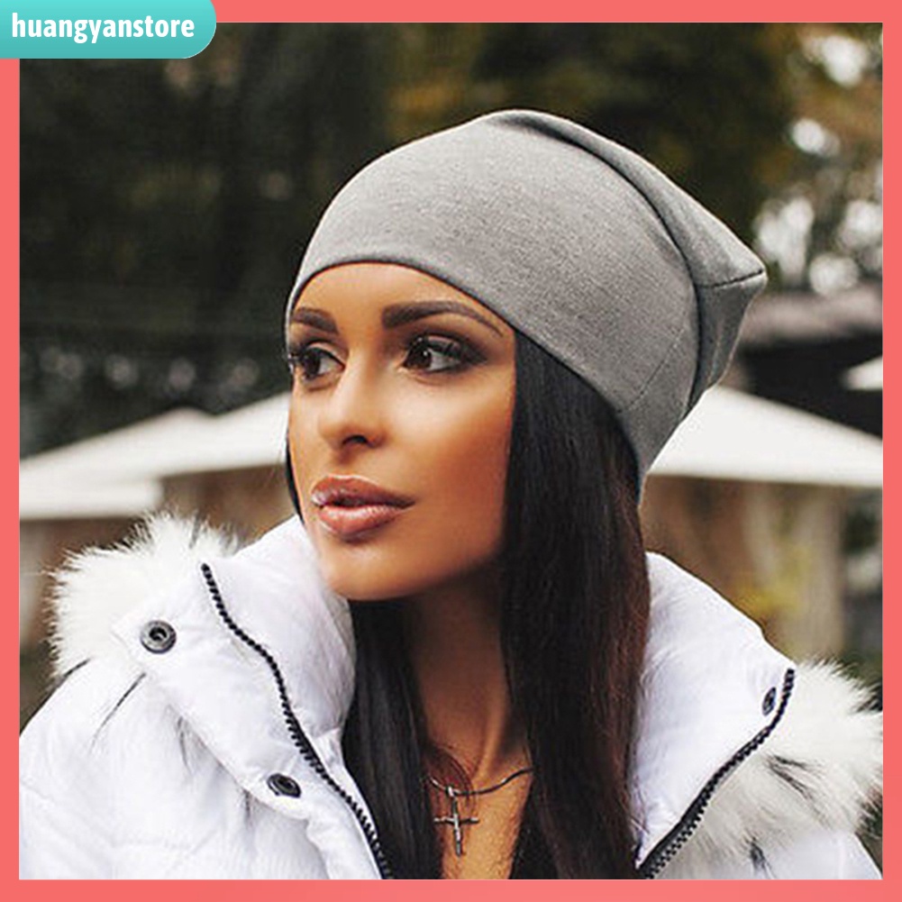 HY| Mũ trùm đầu dệt kim phong cách hip-hop cá tính cho nam và nữ