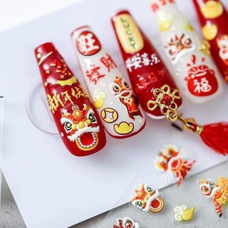 Stick hoa lụa tết dán móng 5d hot trend 2022