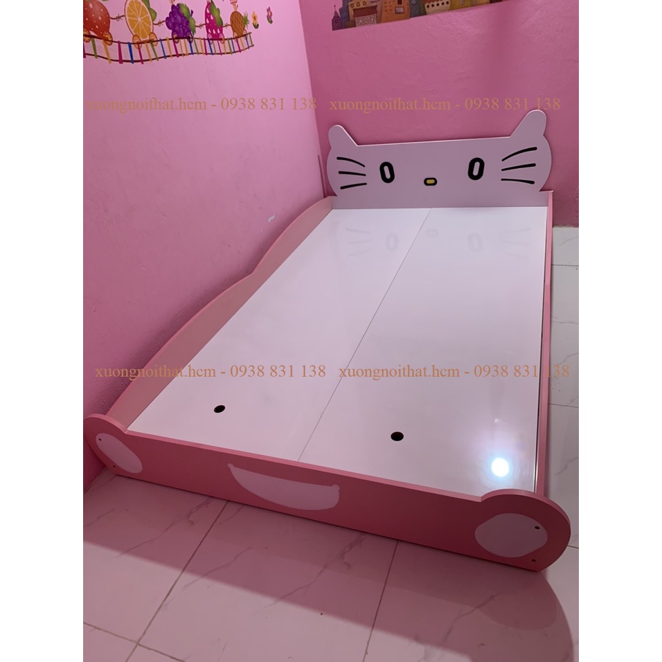 * ảnh thật* giường cho bé 1m2x2m, 3 màu đỏ - vàng - xanh #xuongnoithat.hcm