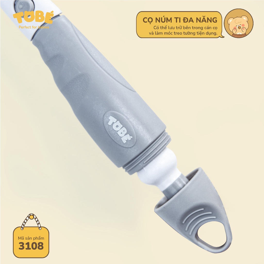 Bộ cọ bình sữa Silicone TOBÉ 5 chi tiết thuận tiện cho mẹ, tiện lợi cho bé ( NOTE LẠI MÀU MUỐN CHỌN )