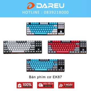 Bàn phím cơ Dareu EK87- Đèn led raibown - Mix keycap - Bảo hành 24 tháng - Lỗi 1 đổi 1
