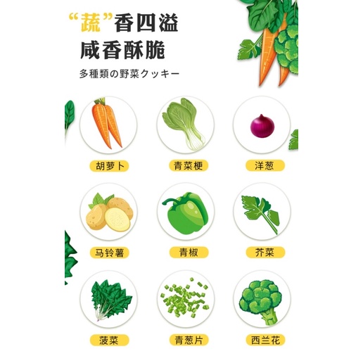 Bánh Quy ăn kiêng 9 loại rau củ