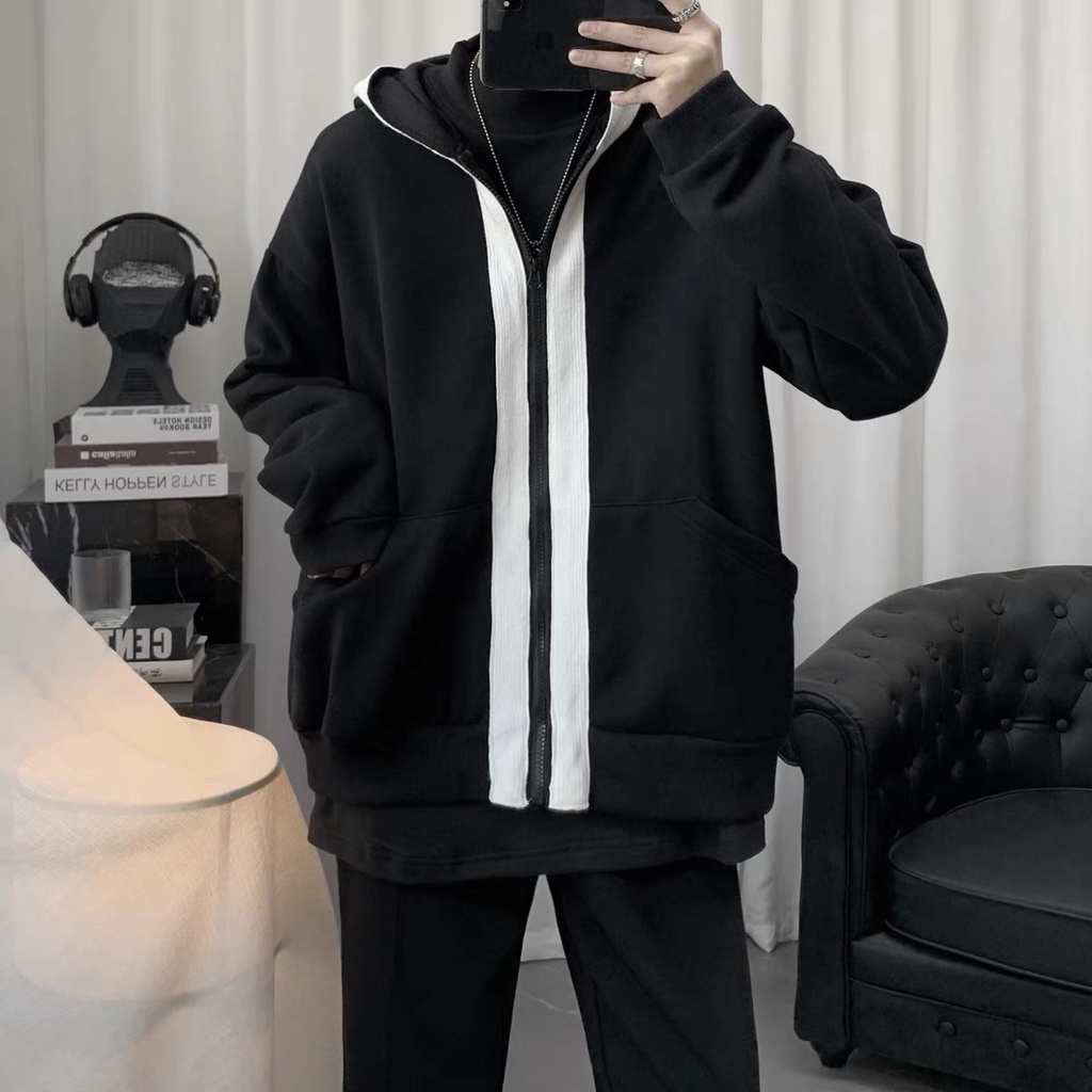 Áo khoác MEEC trắng unnisex nam nữ hàn quốc freesize <90kg