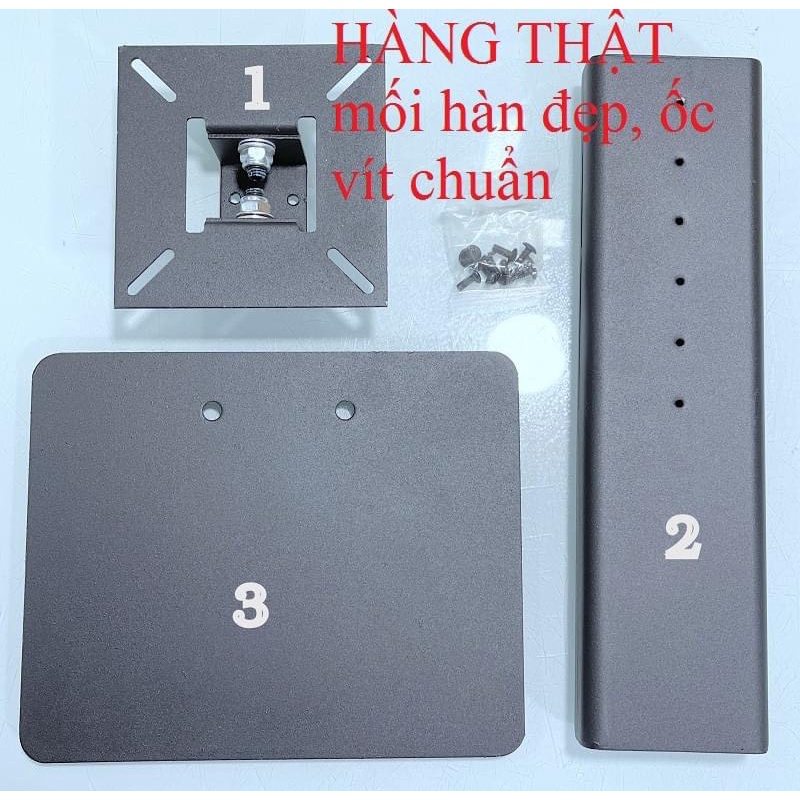 Chân đa năng cho màn hình LCD, thiết kế sắt hộp sang trọng