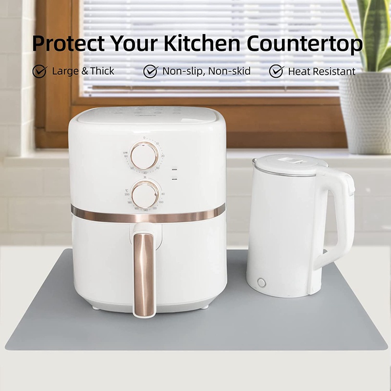 Bộ 2 Thảm Silicone Chống Trượt Chống Thấm Nước Cỡ Lớn Tiện Dụng Cho Nhà Bếp