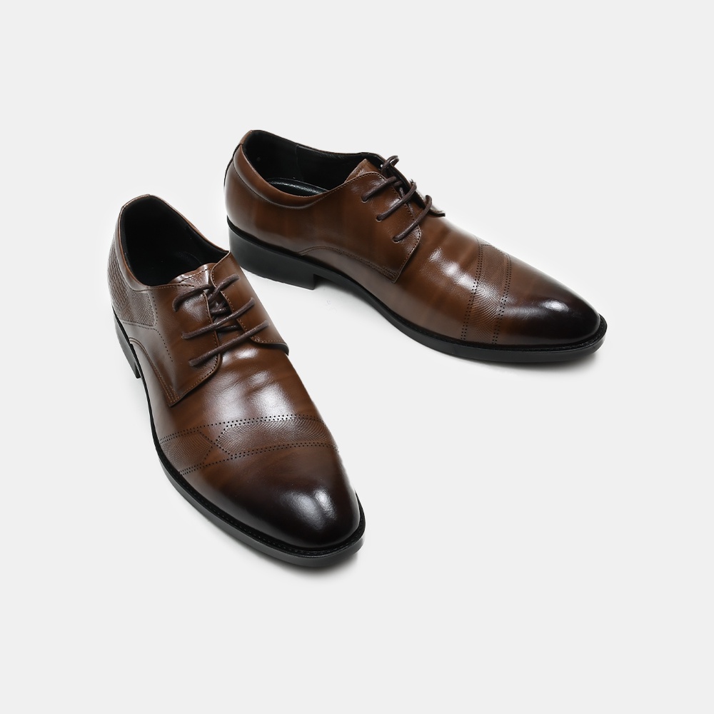 Giày tây nam công sở da bò thật đế cao su êm chân form chắc chắn BQ GT 209