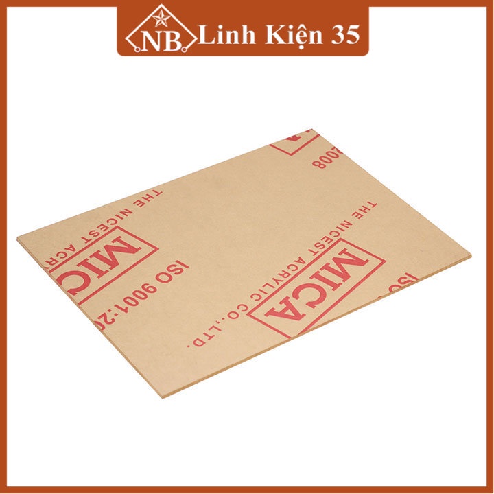 Mica trong suốt Đài Loan dày 3mm kích thước 20x30cm dày 3mm
