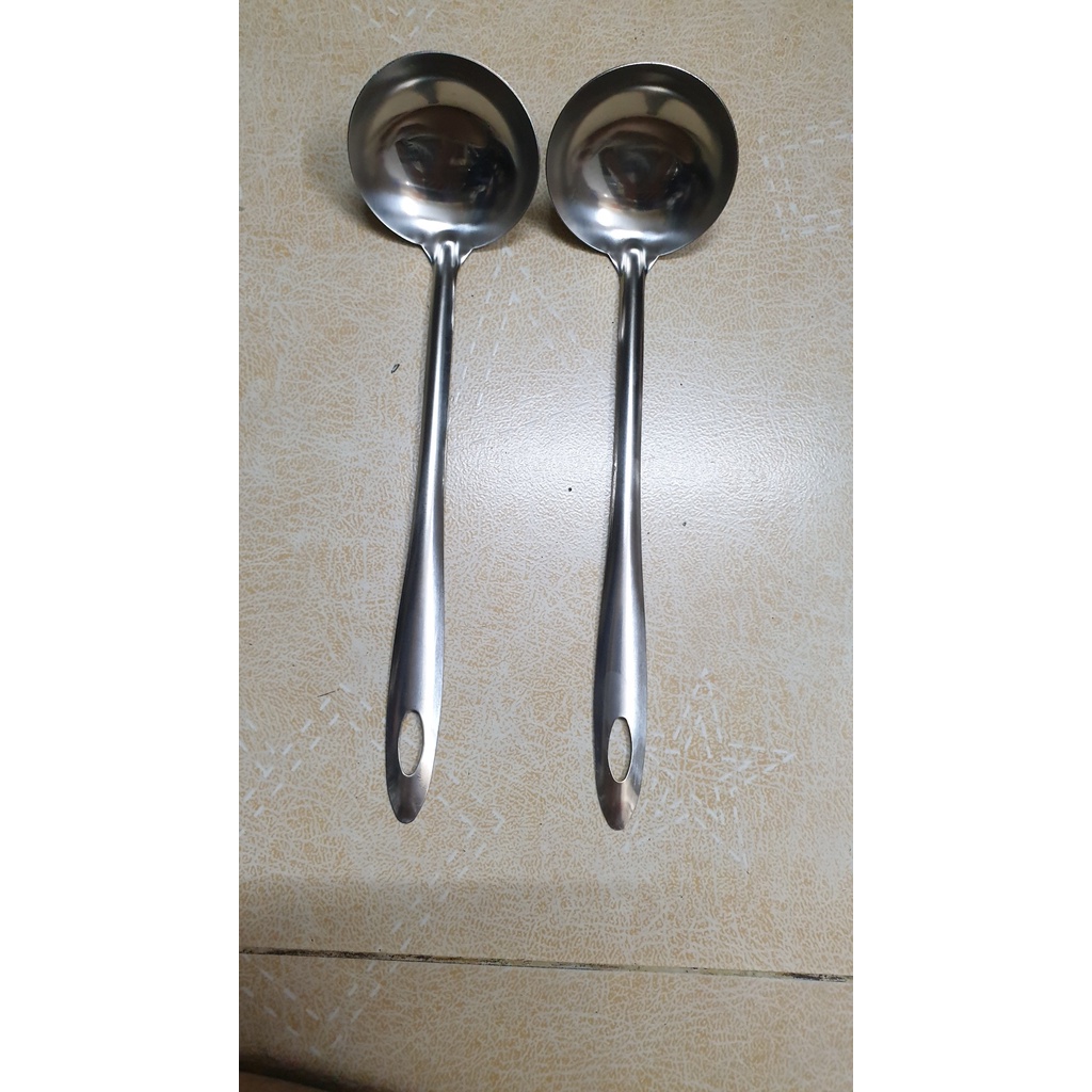 Muôi múc trân châu Inox Muôi thủng vợt topping Muôi vớt đồ lẩu Muôi thủng múc thạch nấu chè Vá múc nước lèo Muôi múc can