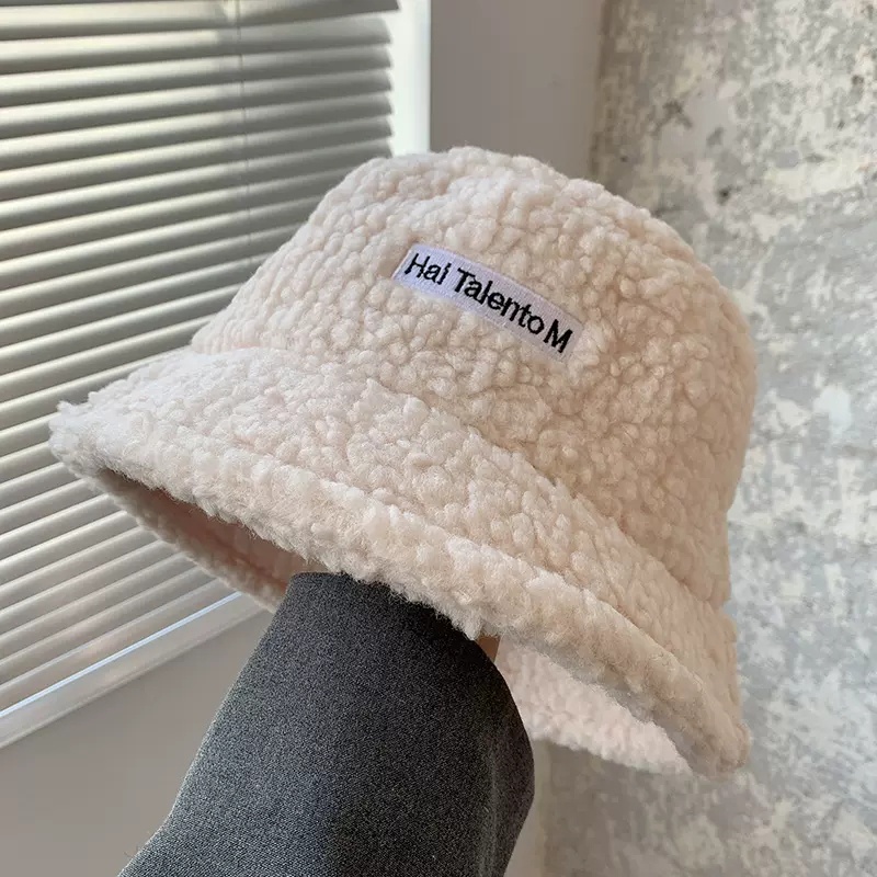 Nón Bucket Vải Nhung Panama Giữ Ấm Mùa Đông Dành Cho Nữ