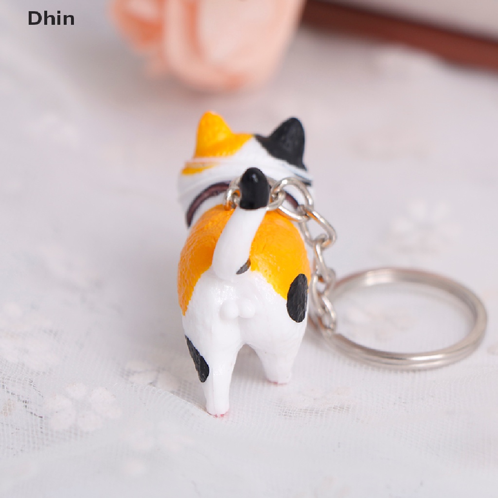 Móc Khóa Trang Trí Hình Mèo Dễ Thương