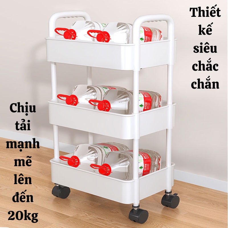 Kệ Để Đồ Kệ Đựng Đồ Đa Năng Có Bánh Xe Đẩy Dễ Dàng Di Chuyển