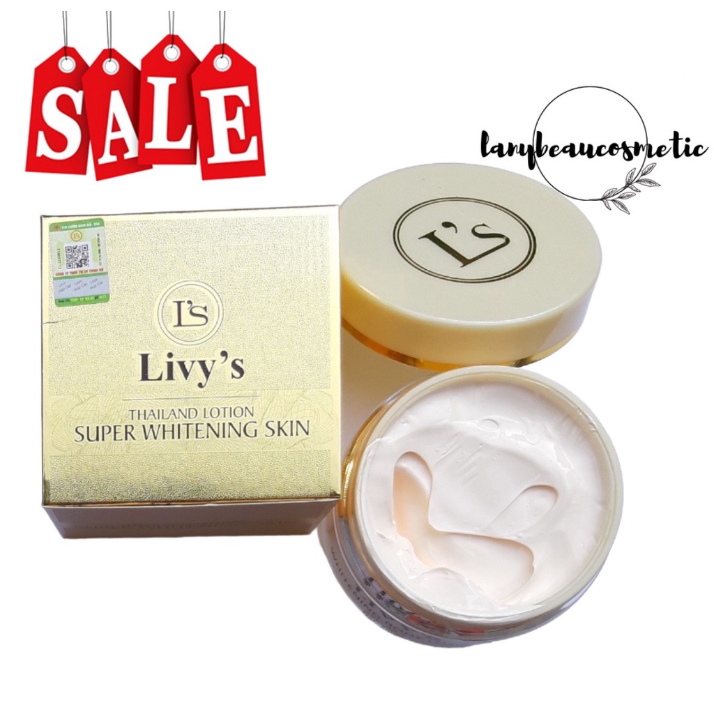 Kem Dưỡng Trắng Da Body Livy's Vàng chuẩn bản Thái
