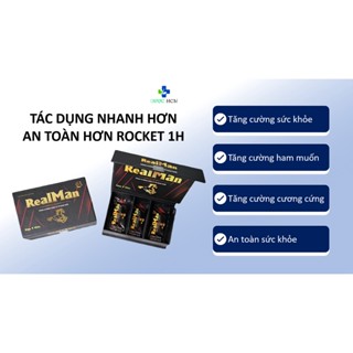 Kẹo ngậm thảo dược Realman - tăng cường sinh lý nam, kéo dài thời gian quan hệ - Hộp 9 viên
