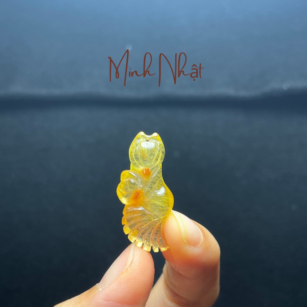 Hồ ly tóc vàng thiên nhiên size cổ nhỏ