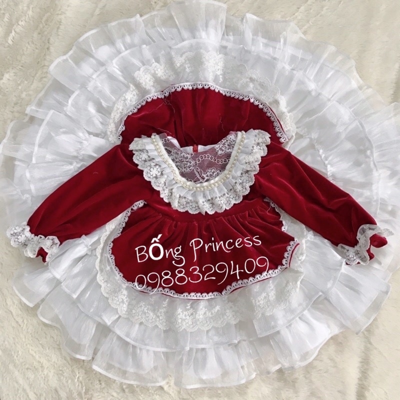 Váy cho bé váy nhung Lolita cho bé