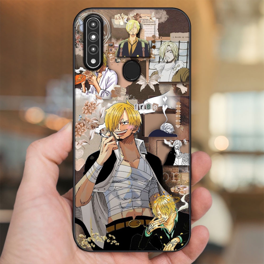 Ốp lưng Oppo A31, A8 viền đen in hình Sanji One Piece Đảo Hải Tặc
