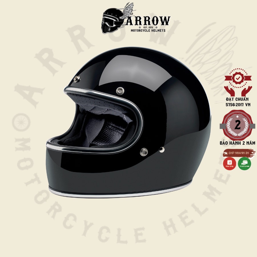 Mũ bảo hiểm fullface Biltwell arrow shop Gringo chuẩn ECE chất lượng cao