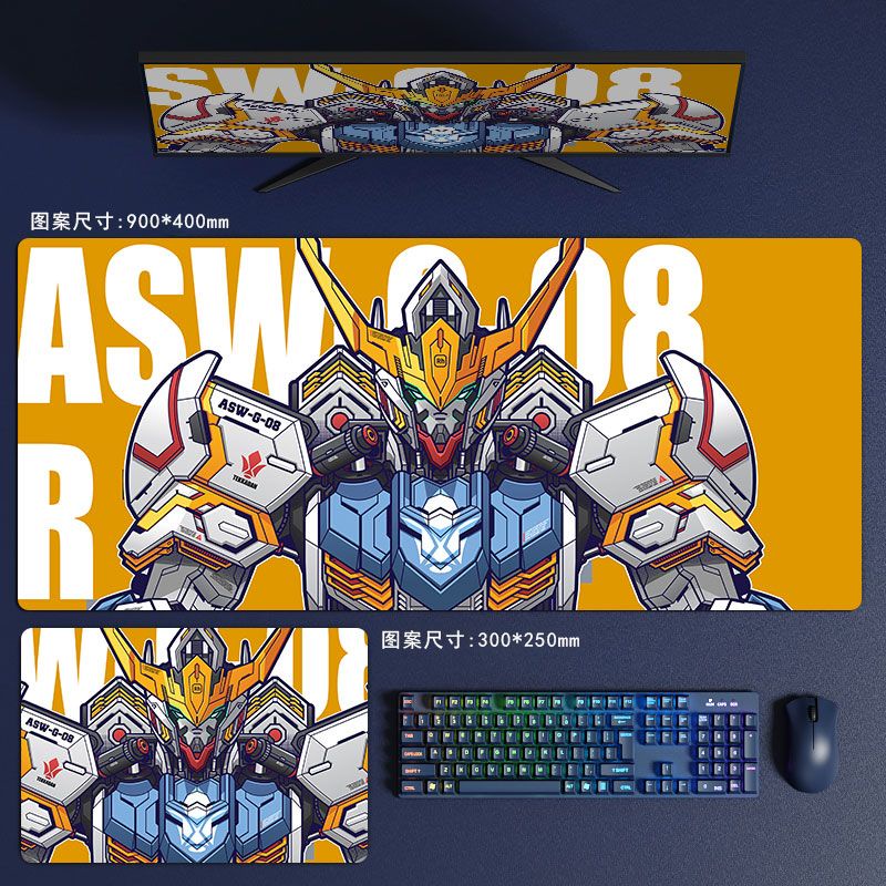 Tấm Lót Chuột Và Bàn Phím Cỡ Lớn In Hình Gundam Dành Cho Học Sinh / Văn Phòng