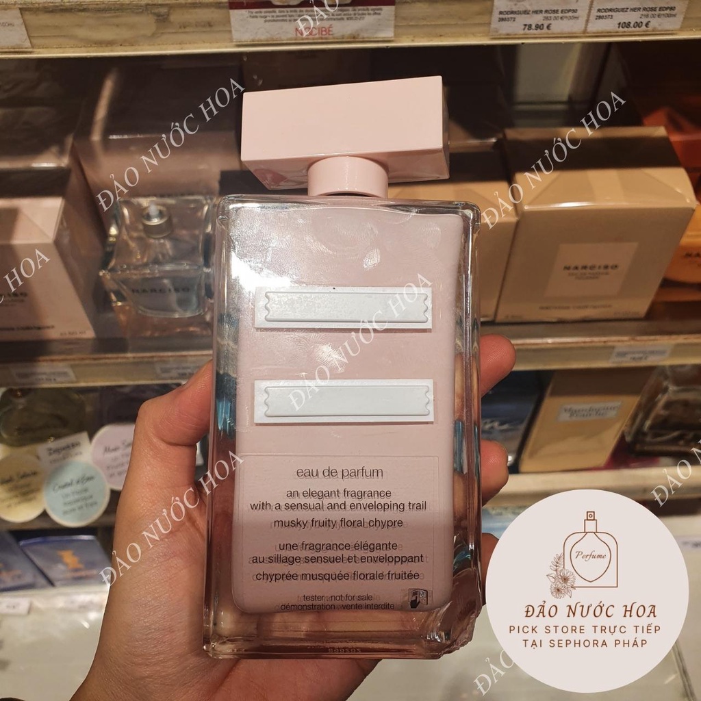 Nước hoa chiết narciso hồng nhạt 10ml hàng xịn mùi hương phấn hoa hồng đảo nước hoa - A10