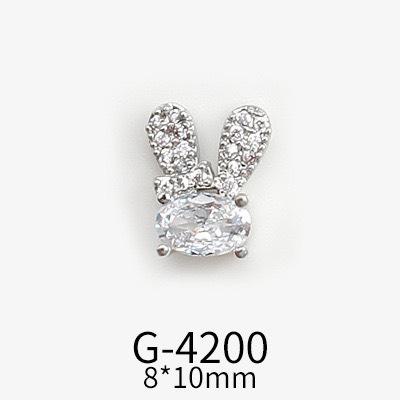 Charm nail thỏ đính đá cao cấp hot trend