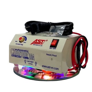 Sạc ắc quy tự động ast 10a 12v, bộ sạc bình ắc quy từ 3ah - 200ah, sạc bình ắc quy cho xe máy đến ô tô
