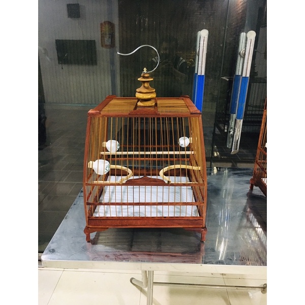 khung lồng chim chào mào, khung lồng tự ráp, gỗ hương chân quỳ dễ dàng lắp ráp, lồng thái đấu, khung lồng vuông đấu