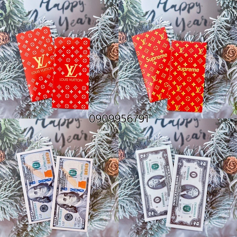 Lẻ 1 Cái Bao Lì Xì Giấy C150 Bóng Dày