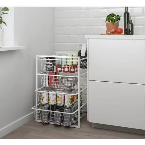 Kệ lưới trắng 50x51x70 JONAXEL IKEA